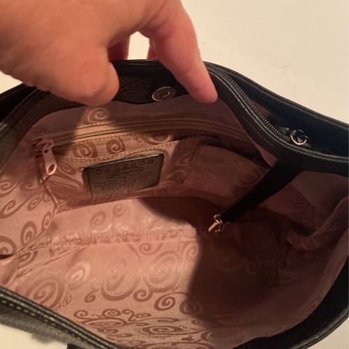 Bolso de Hombro Brighton Mujer Negro Solapa Ajustable Asa Correa Bolsillos Cremallera L - Imagen 11 de 12