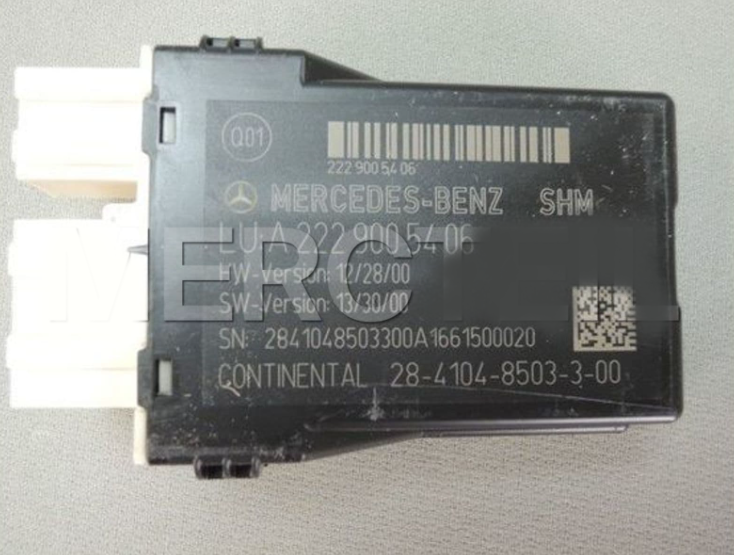 MERCEDES-BENZ S W222 Rear Seat Bench Heat Control Unit A2229005406