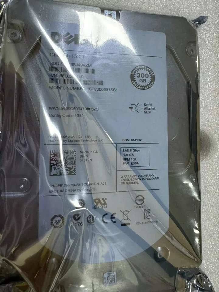 NEW Dell F617N 0F617N Cheetah ST3300657SS 15K.7 300GB 6G 3.5 SAS HDD HARD DRIVE - Image 3 of 4