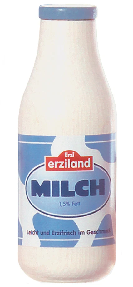Erzi Milch-Flasche (aus Holz) für Kaufladen 17150 * Neu