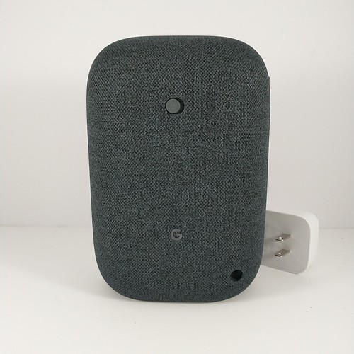 Google Nest Audio Smart Lautsprecher anthrazit GXCA6 mit Netzkabel getestet funktioniert - Bild 2 von 4
