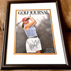 Hank & Kelli Kuehne signed 1998 & 1995 US Amateur Champions Golf Journal framed — photo 1
