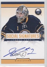2013-14 Panini Playbook Social Signatures Jhonas Enroth #SS-EN Auto 0c3