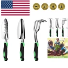 Garden Tool Set, 3 Pack Aluminum Heavy Duty Gardening Kit Includes Hand Trowe...