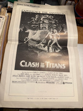 Clash of The Titans 1961 11x17" pressbook Ursula Andress Laurence Olivier