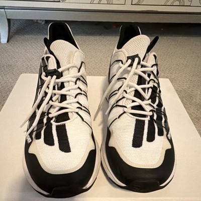 EA7 Emporio Armani Crusher White Black Men's Low Top Athletic Shoes