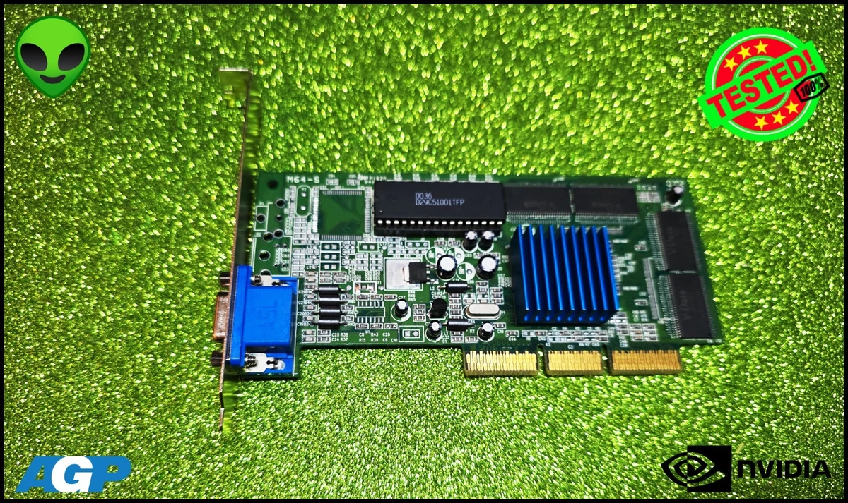 Nvidia tnt2 m64 agp 4x 32 mb de segunda mano
