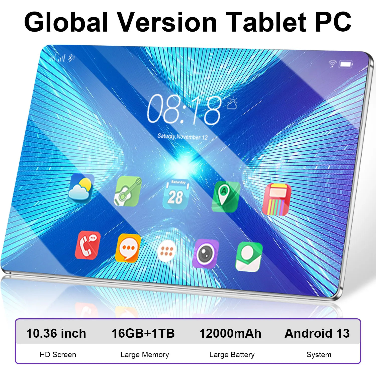 2025 PAD Tablet 10.3 Pollici Android 256/512/1T PC 2 Fotocamera Doppia SIM Wifi foto 2