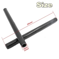 Gloss Carbon Fiber Motorcycle Clip On Handlebar 22mm Replacement Handle Tube