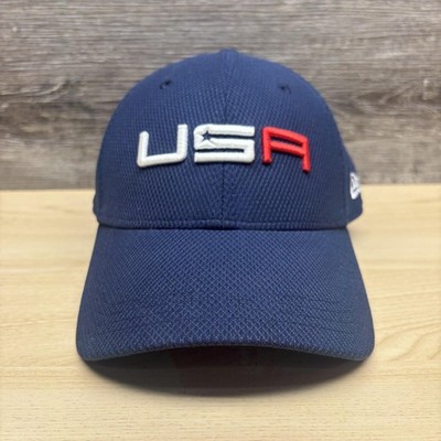 Team USA Ryder Cup Hat Cap Strap Back Mens One Size Navy Blue Golf 2016 New Era