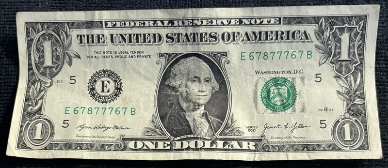 2021 Richmond $1 Bill Trinary Chunky Ladder Triple 777’s Bookend 67’s 