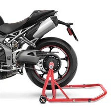 ConStands Rear Paddock Stand Triumph Speed Triple RS 18-20 red, Single Swing Arm