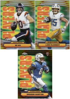 Bo Nix Refractor 2025 Topps Chrome Power Players 3 Football Card Lot