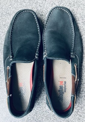 CallagHan Herren Schuhe Mokassins Grün/Blau Gr. 42