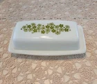 Spring Blossom Crazy Daisy Pyrex Butter Dish Vintage