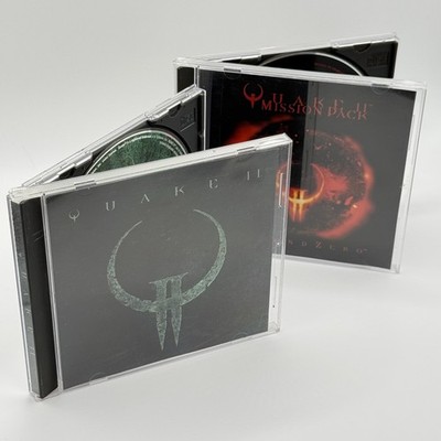Quake II und Quake 2 Mission Pack Ground Zero Bundle PC CDROM Retro Videospiele