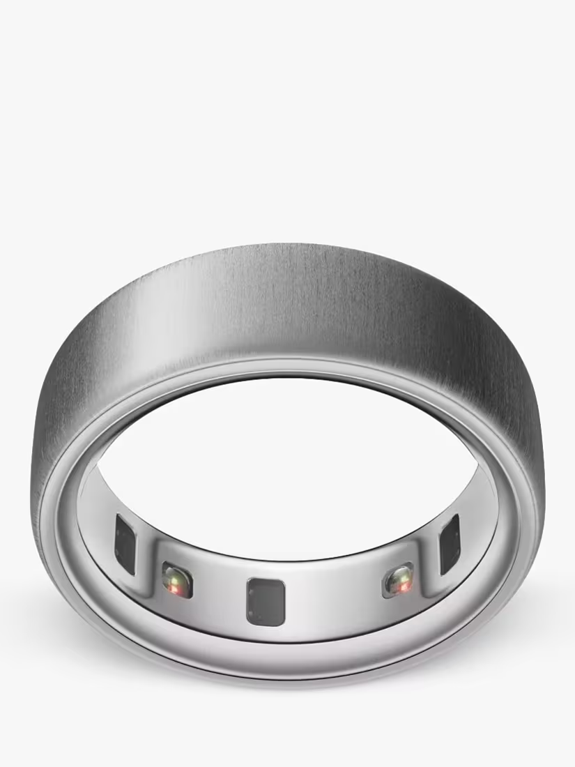 Oura Ring Gen 4 - Brushed Silver - Size 9 - With Charger - Slightly Worn