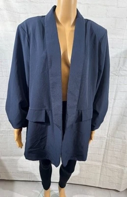 AF005 - Damen Blazer, Marke Jolfly, Made in Italy, Dunkelblau - NEU mit Etikett - Bild 1 von 4