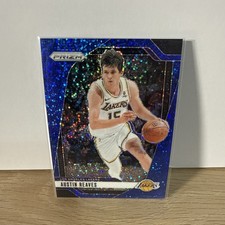 2024-25 Panini Prizm Austin Reaves #26 Blue Sparkle Prizm /144 Lakers