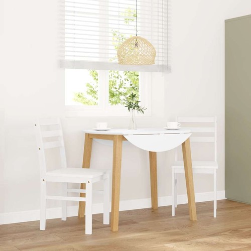 Eetkamerstoelen met kussens 2 st massief hout rubber dinerstoel vidaXL - Afbeelding 3 van 101