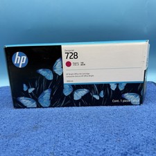 HP 728 300-ml Magenta DesignJet Ink Cartridge, F9K16A - 01/2028