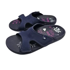 Spenco Kholo Rise Women's Orthotic Slip-on Sandal Sz 6.5 Navy Blue