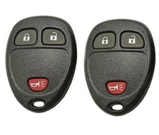 Keyless Entry Remote Car Key Fob Shell Case for GM 3 Buttons Replacement Black