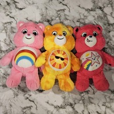 Care Bears Plush Lot 3 Cheer Funshine Super Star 12" Modern Bundle