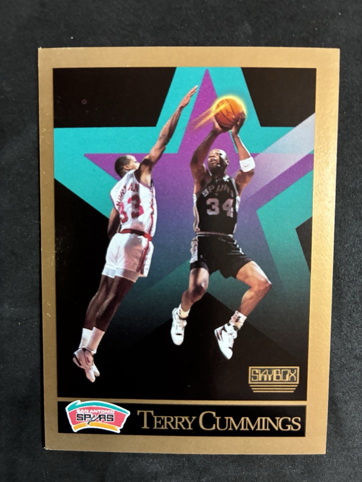 1990-91 Skybox - Terry Cummings #255 Free Shipping With Toploader