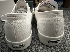 Image of Superga 2730-Cotu White Size 8 Euro 42 Brand New Made In Italy