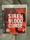 Siren: Blood Curse (Sony, PlayStation 3, 2008) PAL MANUAL  Tested Working!