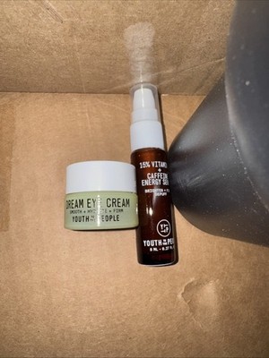 Youth to the People Dream Eye Cream and Vitamin C, Caffeine & Energy Serum 1ea.
