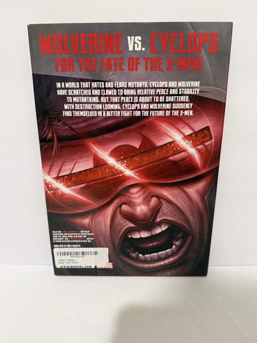 X-Men Schism Jason Aaron Marvel HC Graphic Novel Cyclops Wolverine
