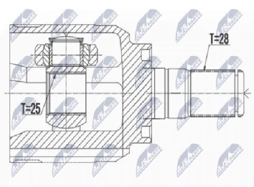 Original NTY Joint Set Drive Shaft NPW-HY-536 For Hyundai KIA