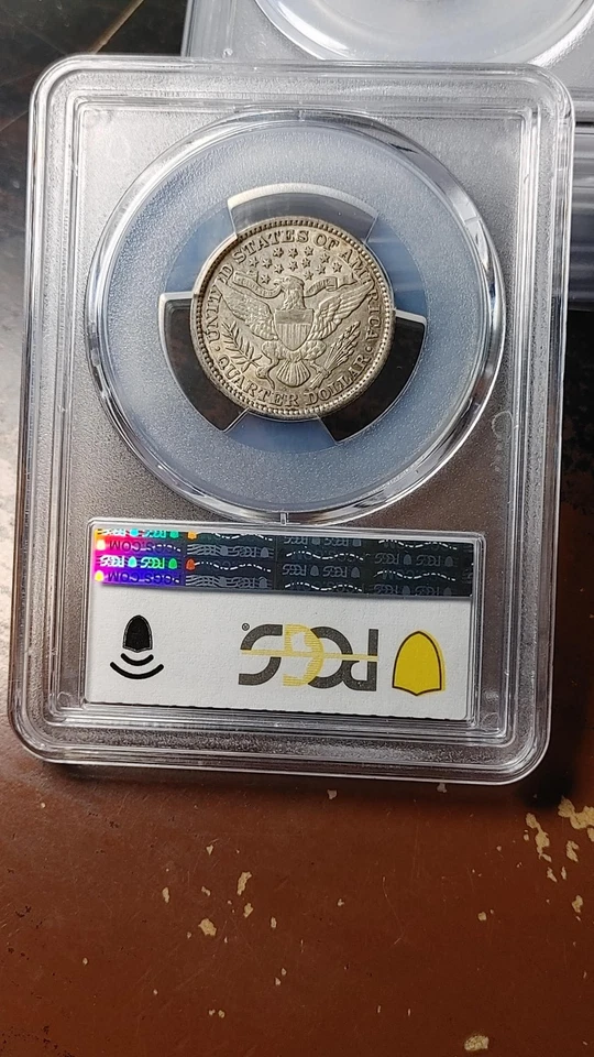 1894 Barber Silver Quarter Dollar 25C PCGS CAC AU53 Gorgeous                5275 - Image 2 of 4