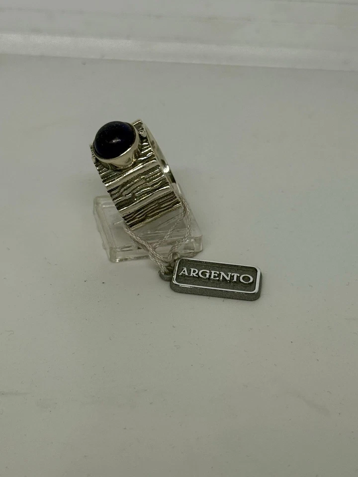 Anello In Argento 925 Lapis Blu - Immagine 3 di 3