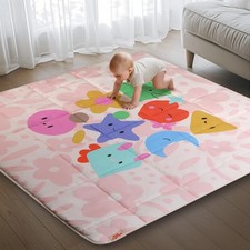 Baby Play Mat, Foldable Play Mats for Floor, 50x50 Inches Crawling Mat for
