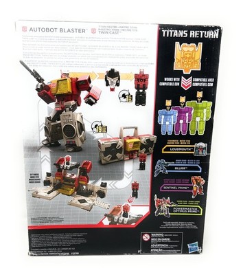 その他 TITANS RETURN AUTOBOT BLASTER Blaster & Twincast Autobot Transformers Titans Return Leader
