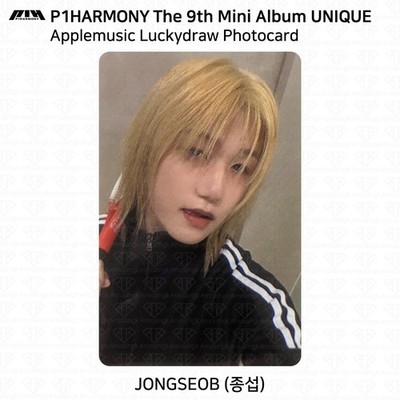 P1Harmony 9th Mini Album UNIQUE AppleMusic LuckyDraw Photocard | eBay