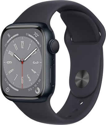 Apple Watch Series 8 [GPS 41mm] Smart Watch w/Midnight Aluminum Case S/M