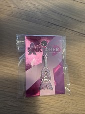 Hard Rock Cafe Pinktober 2018 Ribbon Guitar Pin - San Antonio - Free Shipping