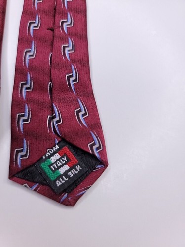 Galleria Mens Formal Necktie 56"Lx3.75"W Burgundy Neck Tie - Picture 4 of 4