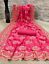 thumbnail 4 - Heavy Embroidery Vichitra Silk Saree Indian Designer Wedding Party Sari Blouse