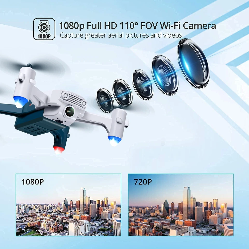 4DRC V15 neue RC-Drohne mit 6k HD-Kamera WIFI FPV Quadcopter-Drohne - Image 4 of 4