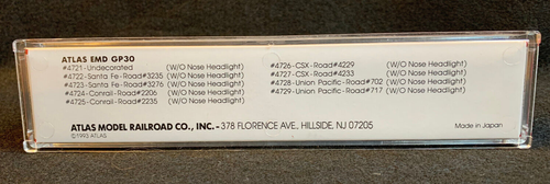 ATLAS N SCALE LOCOMOTIVE #4729, DIESEL, EMD GP30, UNION PACIFIC #717 - Picture 4 of 4