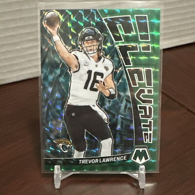 Trevor Lawrence GREEN Prizm MOSAIC 2023 Panini Mosaic ELEVATE Football Card