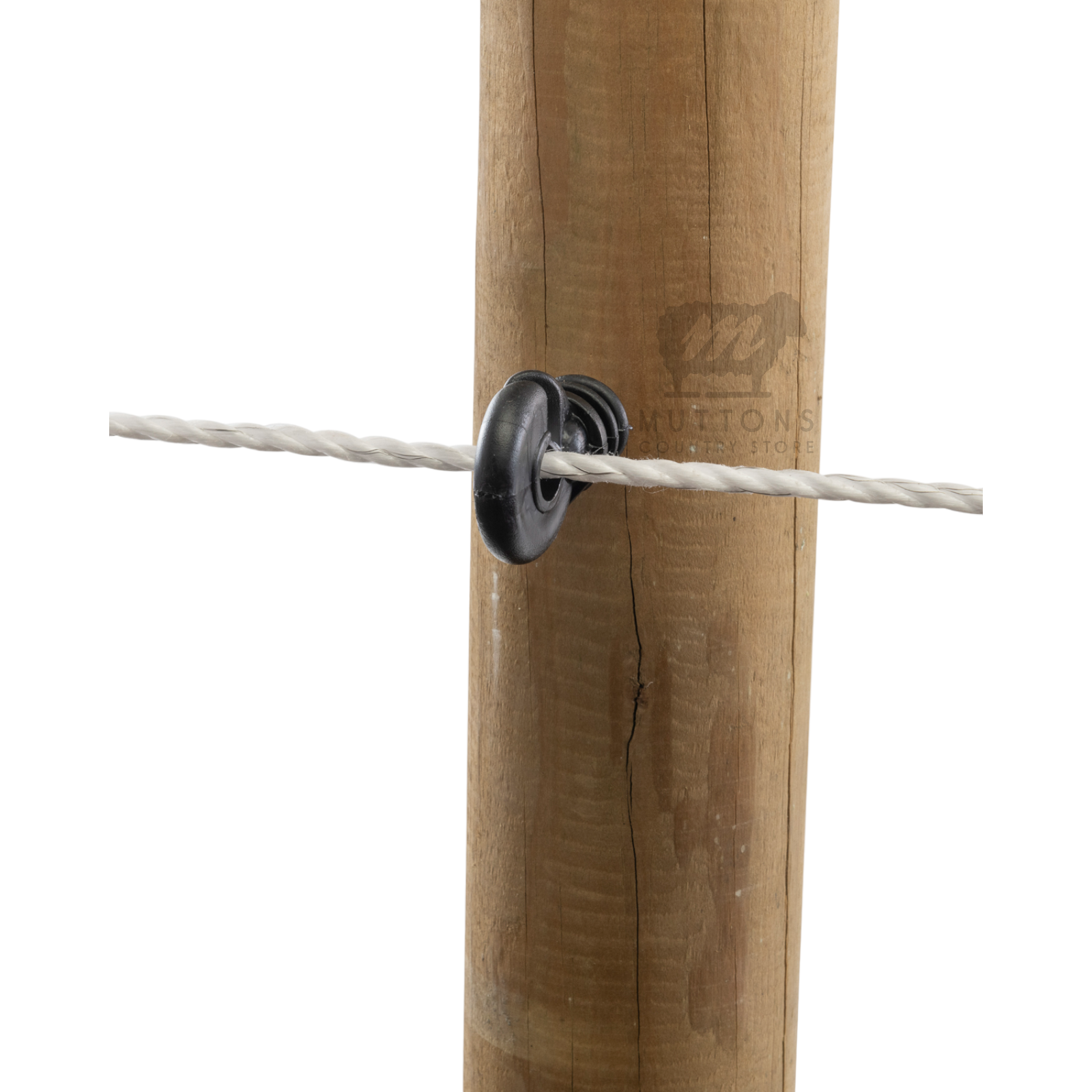 ELECTRIC FENCE ROPE 6mm 400 Metre Roll White & Green Poly Fencing Horse