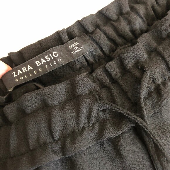 Zara Basic Collection- Joggers Pants Black Size XS - image 8