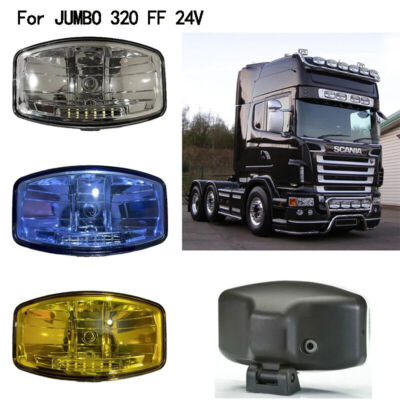 Strahler + LEDs für Scania Volvo DAF MAN 24V Jumbo Oval SCHWARZ Zubehör