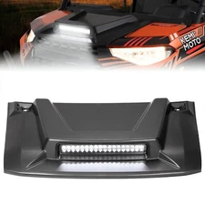 For Polaris Ranger XP 1000/ Crew UTV Sport Hood Scoop W/ LED Spotlight 2018-2024